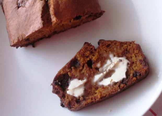 Pumpkin bread slice